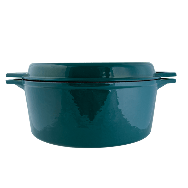 Range Kleen Taste of Home 7-Quart Enameled Cast Iron Dutch Oven with Grill Lid