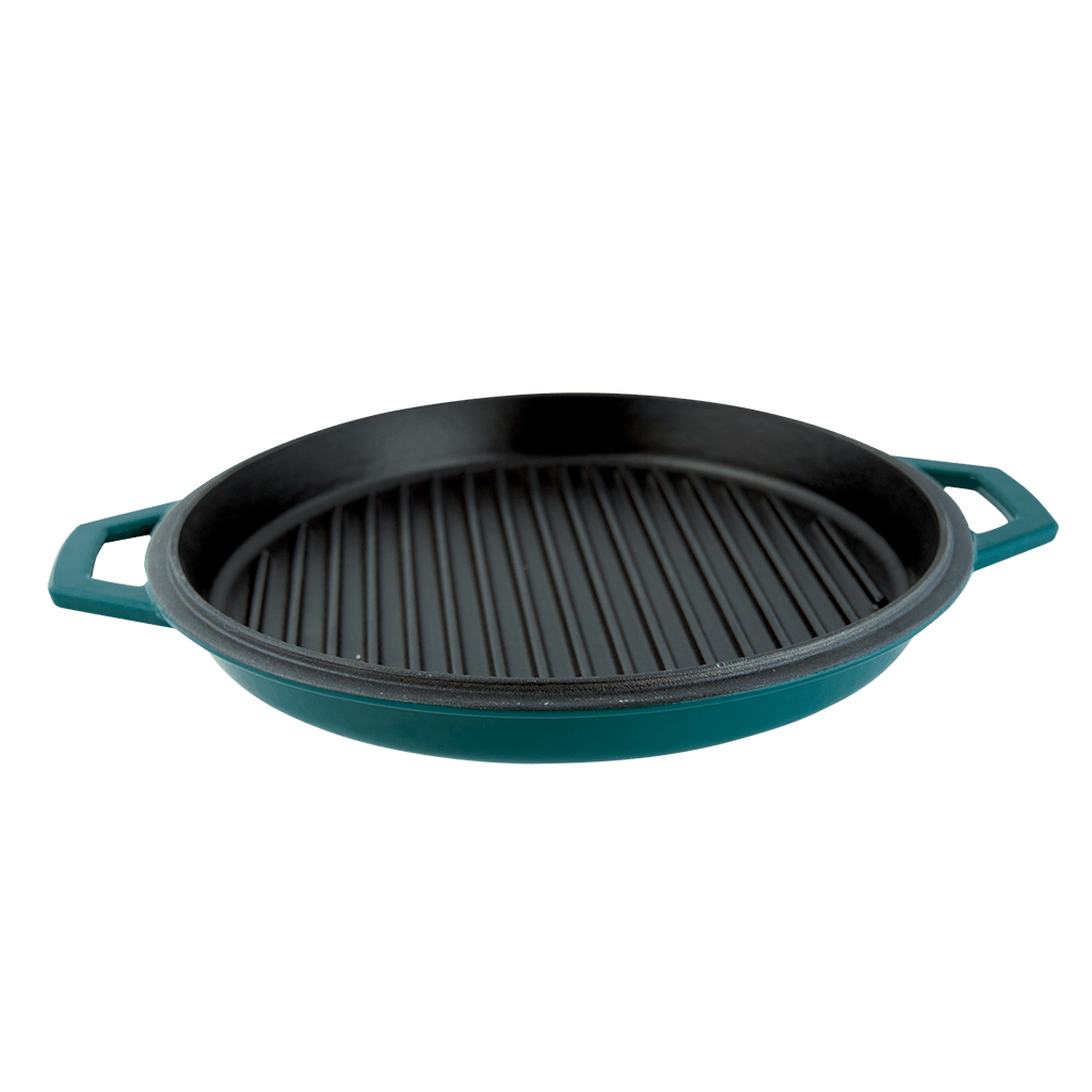 Range Kleen Taste of Home 7-Quart Enameled Cast Iron Dutch Oven with Grill Lid