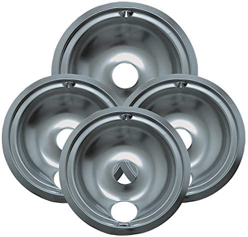 Range Kleen Range Kleen 11920-4X GE Drip Pans, Style B, 3 Small and 1 Large Drip Bowl