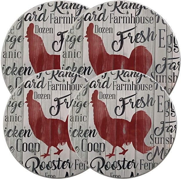 Range Kleen Range Kleen Burner Kover - Farmhouse Rooster