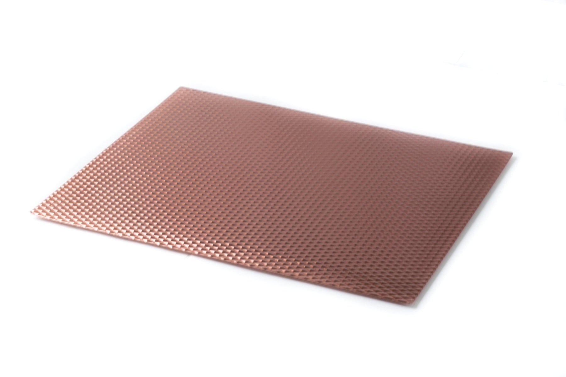 Set of 3 Heat Resistant, Metal, Counter Protector Mats - Warm Copper Color, Bronze