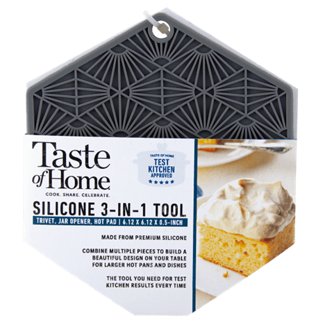 Range Kleen Taste of Home 3-in-1 Tool Trivet, Hot Pad & Jar Opener