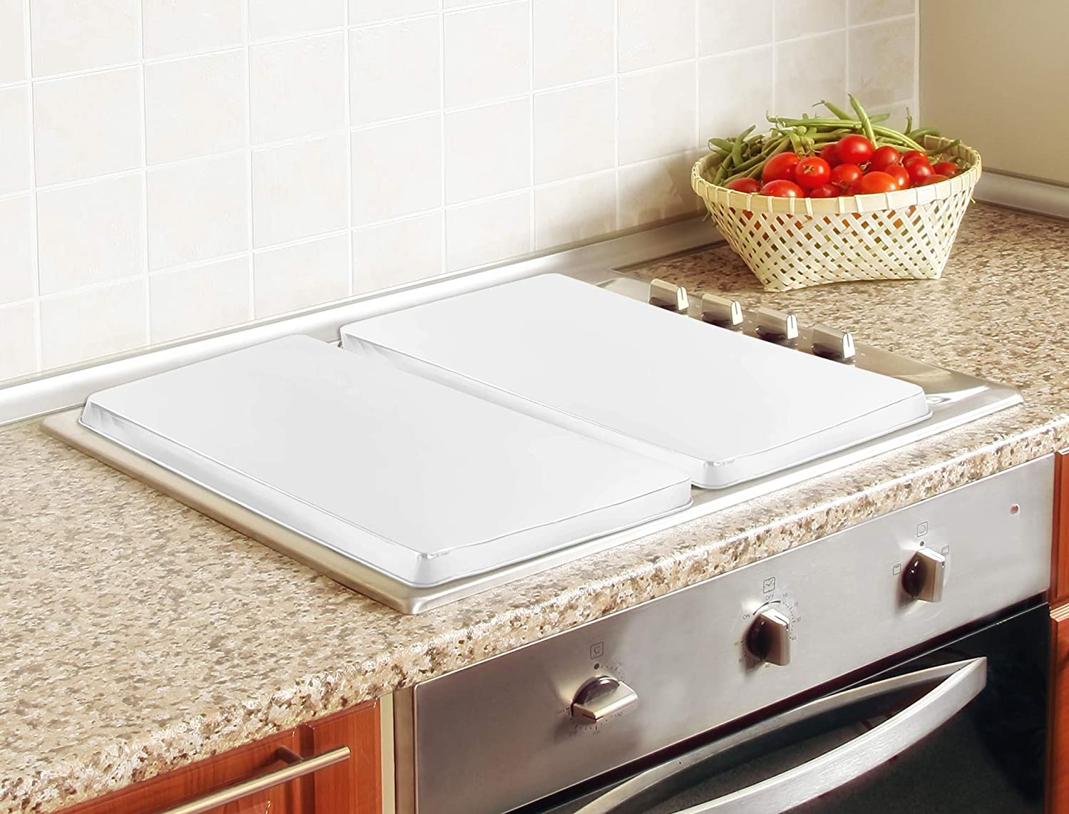 White Rectangle Burner Covers by Reston Lloyd – Kooi Housewares