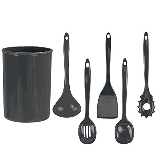 Reston Lloyd Utensil Canister with Melamine Utensils Set