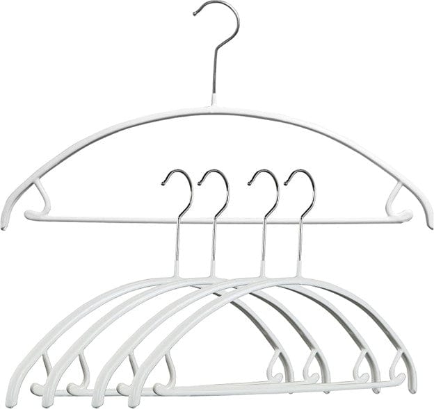 Reston Lloyd MAWA Non-Slip Space-Saving Clothes Hanger with Bar and Hooks for Pants and Skirts, Set of 5