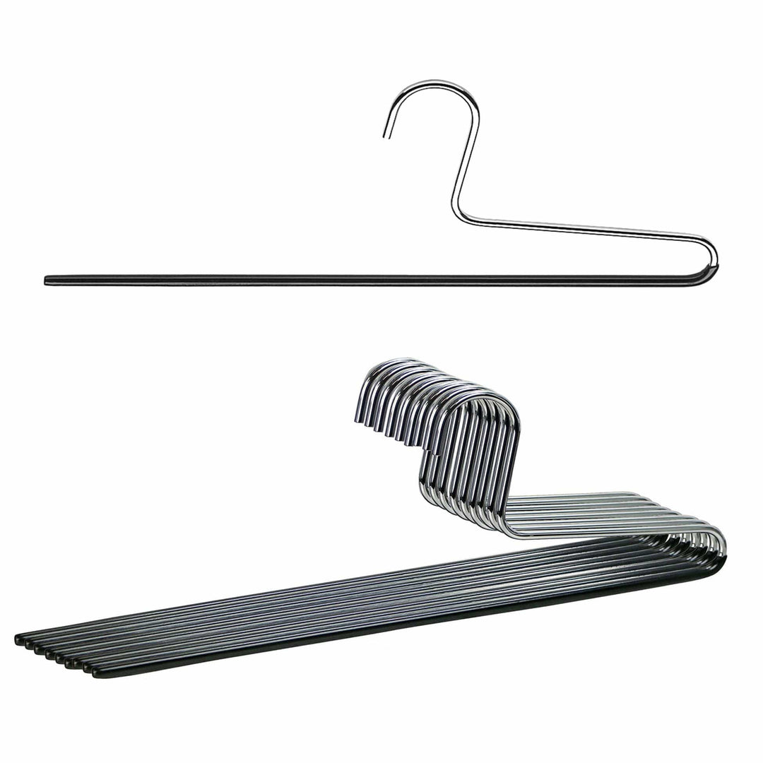 Mawa Silhouette Ultra-Thin Series, Non-Slip Space Saving Shirt Hanger, Pack of 20, Black