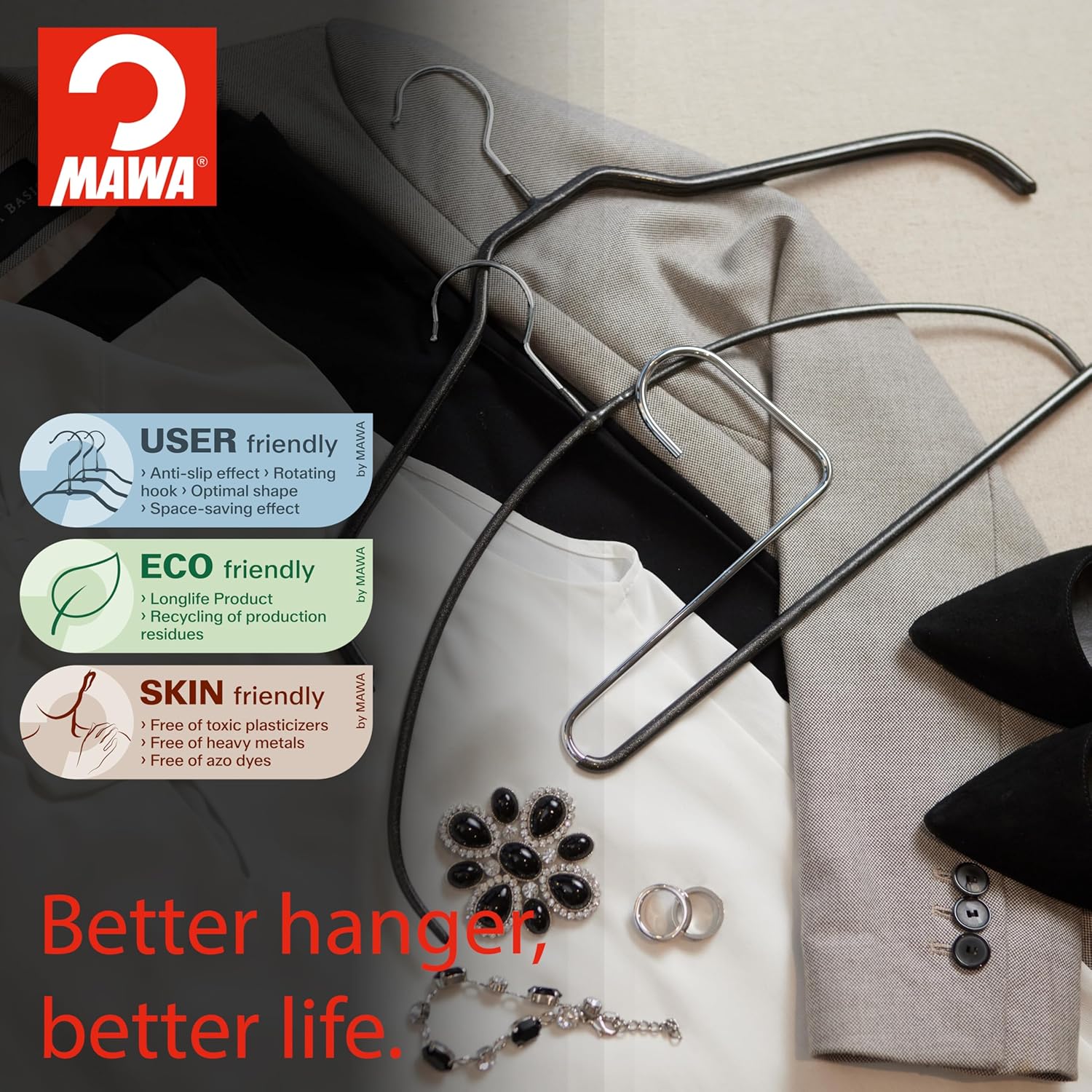 Reston Lloyd Trouser Hangers - Thumbnail 3