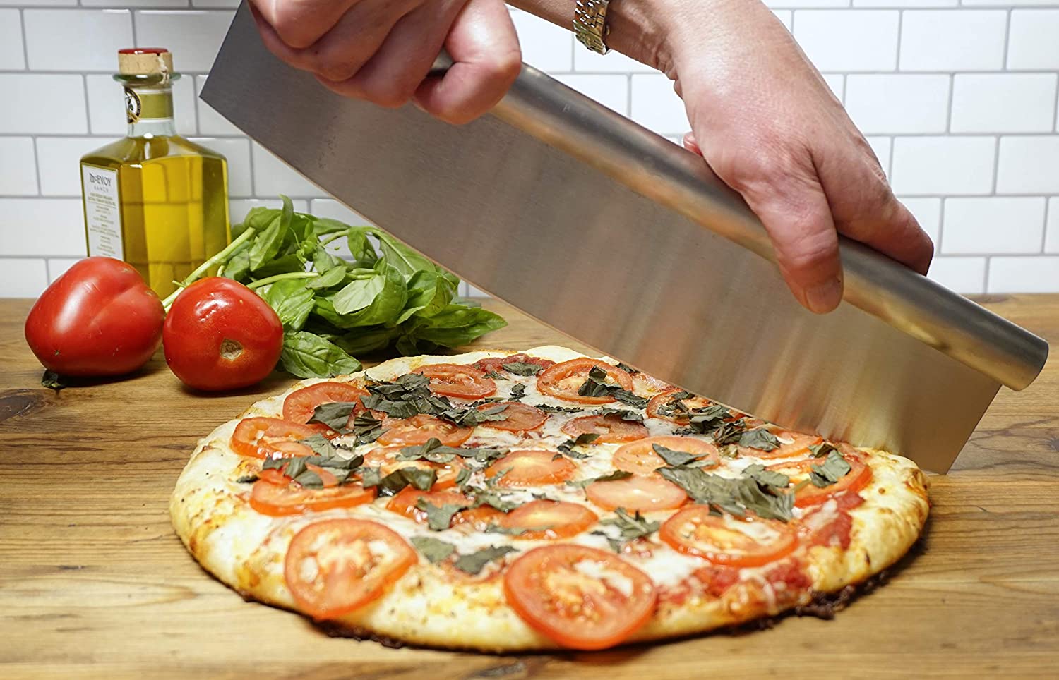 RSVP Rocker Style Pizza Cutter - Thumbnail 3