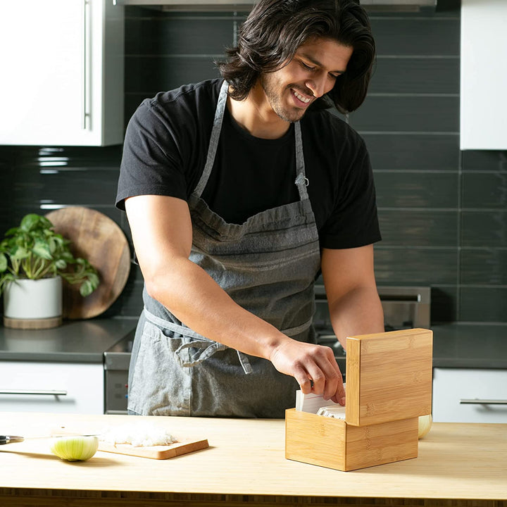 RSVP RSVP Bamboo Recipe Box