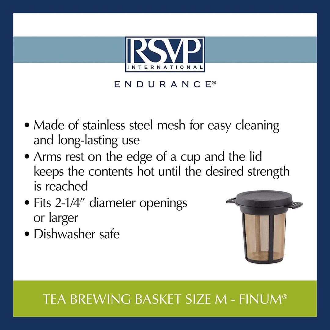 RSVP RSVP Finum Loose Leaf Tea Infuser / Brewing Basket