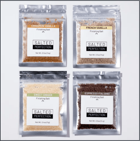 Salted Perfection Salted Perfection Infused Finishing Salts 4 Flavor Salt Flight “Sweetheart That I Am”