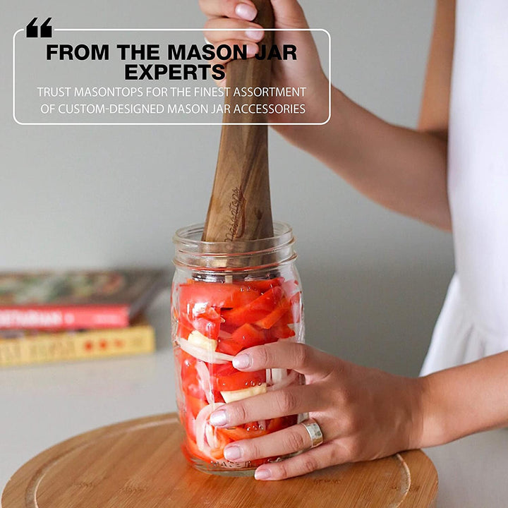 Masontops Acacia Wood Pickle Packer / Tamper