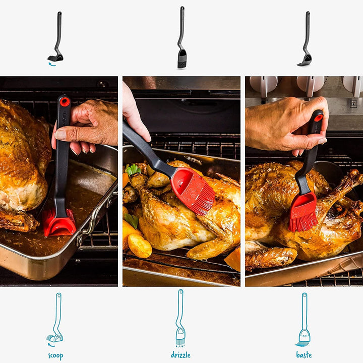Brizzle Basting Brush for Grilling, Pastries, Meat by Dreamfarm