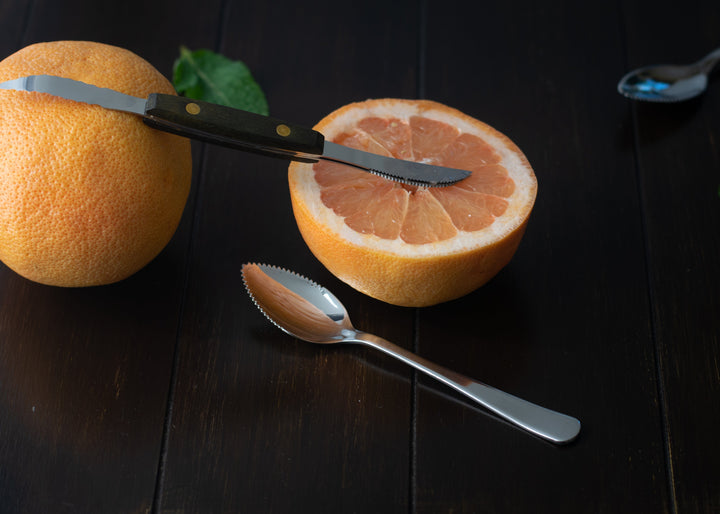 4 Piece Stainless Steel Serrated Edge Grapefruit Spoons Set by Norpro