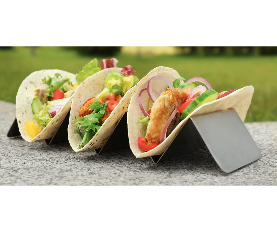Stainless Steel Taco Rack Set, 2 Piece by Norpro