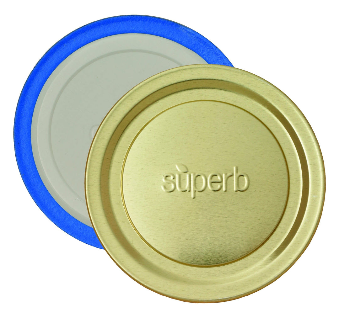 Superb Sealing Solutions Superb Canning Lids - Wide Mouth Mason Jar Lids 120 Lids