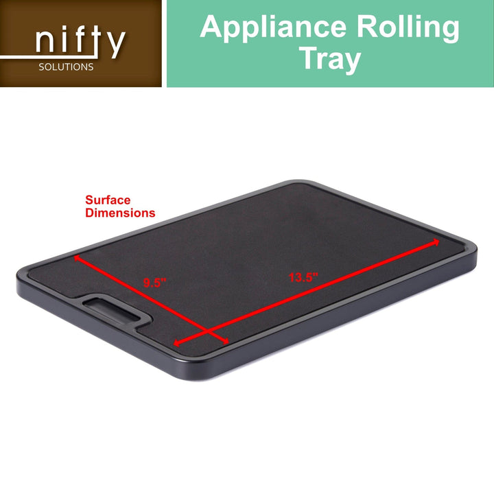 Talisman Nifty Appliance Rolling Tray - Black