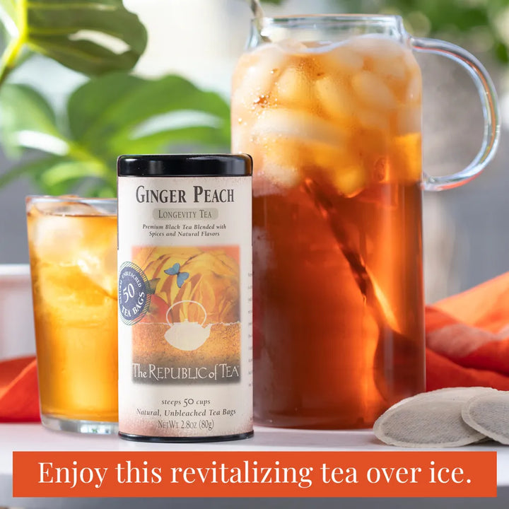 Ginger Peach Black Tea Bags by Republic of Tea