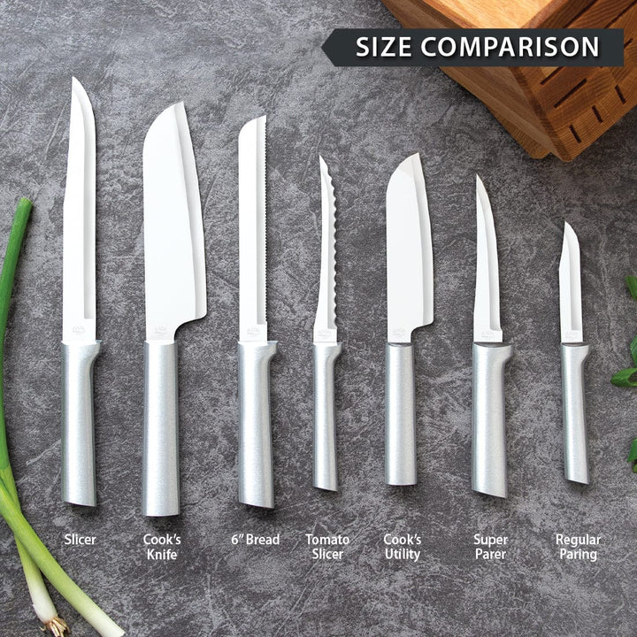 Tomato Slicing Knife Tomato Slicer by Rada Cutlery - Silver