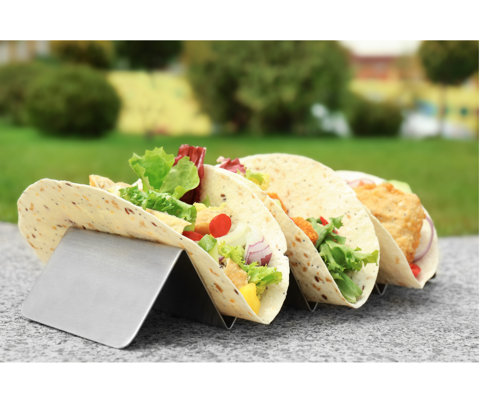 Stainless Steel Taco Rack Set, 2 Piece by Norpro