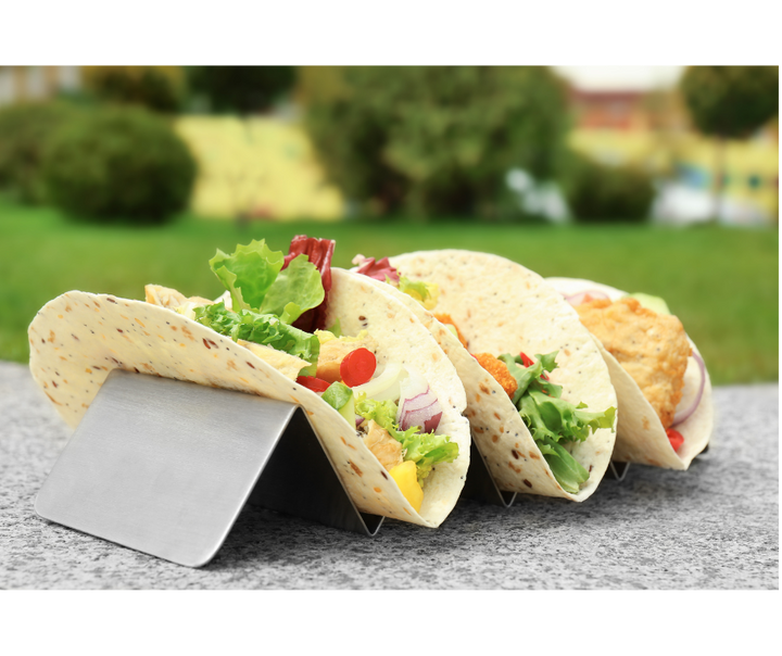 Stainless Steel Taco Rack Set, 2 Piece by Norpro