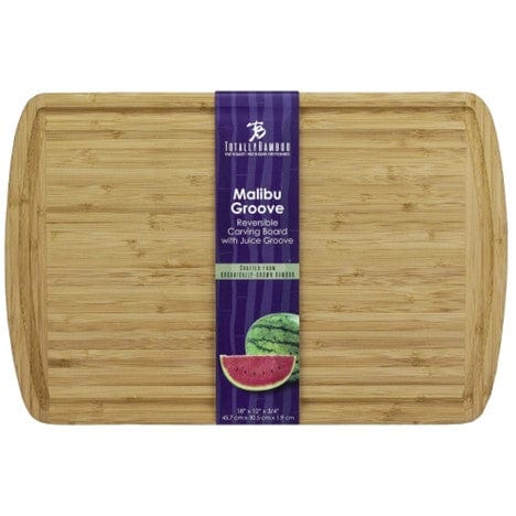 Totally Bamboo Totally Bamboo Malibu Groove Cutting and Serving Board 18'' x 12''