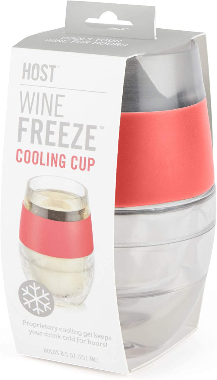 Plastic stemless wine glasses by Host
