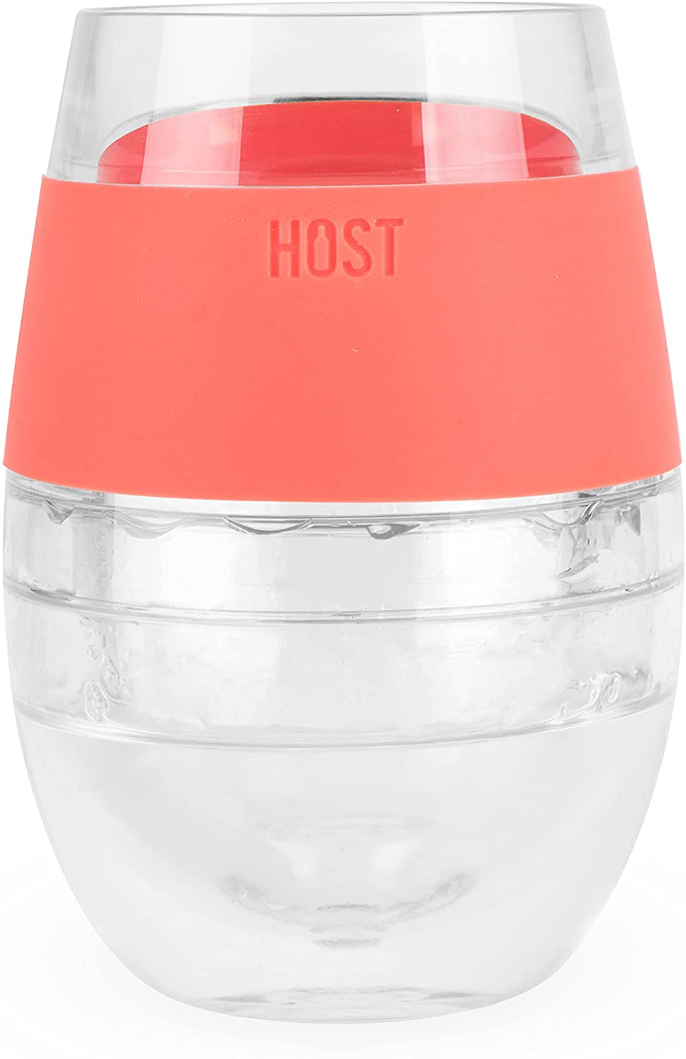 True Brands Host Freeze Wine Cooling Cup Coral
