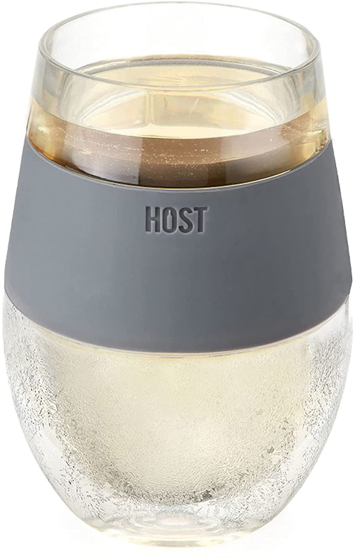 True Brands Host Freeze Wine Cooling Cup Grey