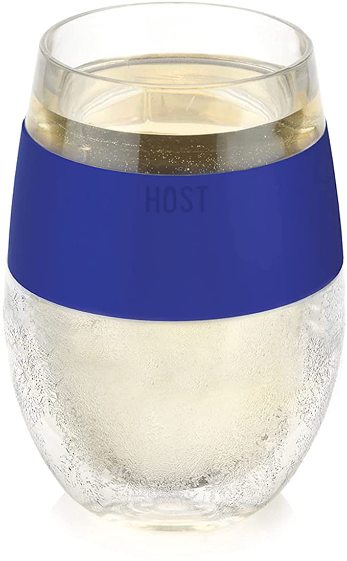True Brands Host Freeze Wine Cooling Cup MediumBlue