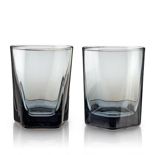 True Brands Viski Smoke Double Old Fashioned Glasses - Set of 2
