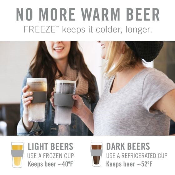True Brands True Host Beer Freeze Cooling Cup - Gray