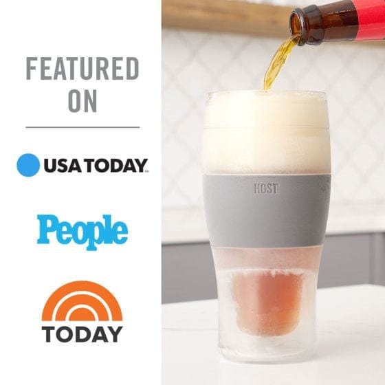 True Brands True Host Beer Freeze Cooling Cup - Gray