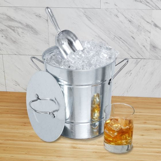 True Brands True Brands Galvanized Metal Ice Bucket