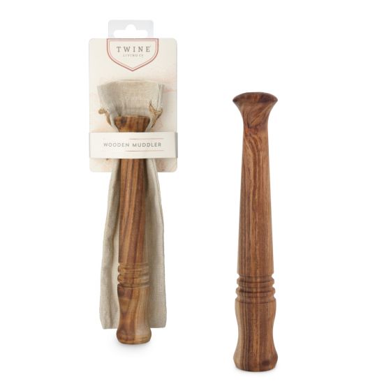 Muddlers True Brands Acacia Wood Muddler w/ Bag