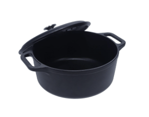 Victoria 4-Quart Cast Iron Dutch Oven with Lid and Dual Loop Handles,  Seasoned with Flaxseed Oil, Made in Colombia 