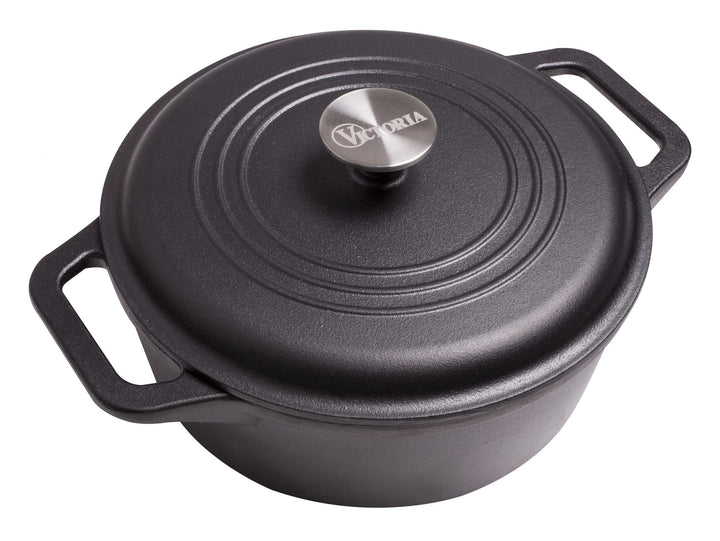 Victoria Cast Iron Victoria Cast Iron Dutch Oven with Lid - 4 Quart