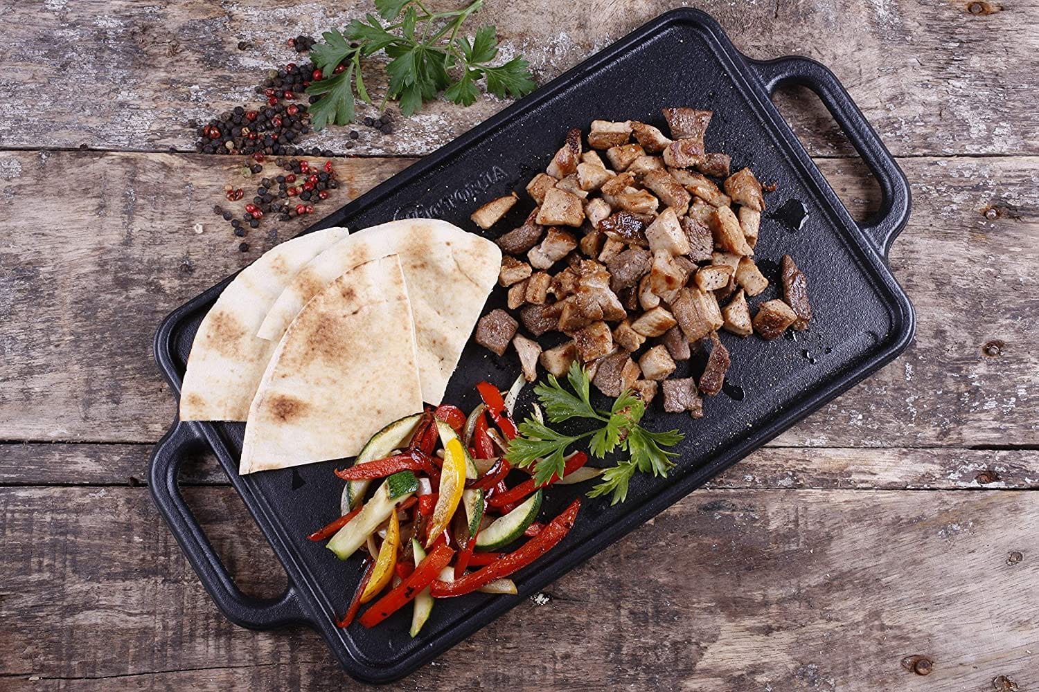 Victoria Cast Iron Reversible Griddle - Thumbnail 4