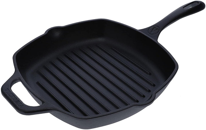 Victoria Cast Iron Victoria Cast Iron Square Grill Pan - 10" x 10"