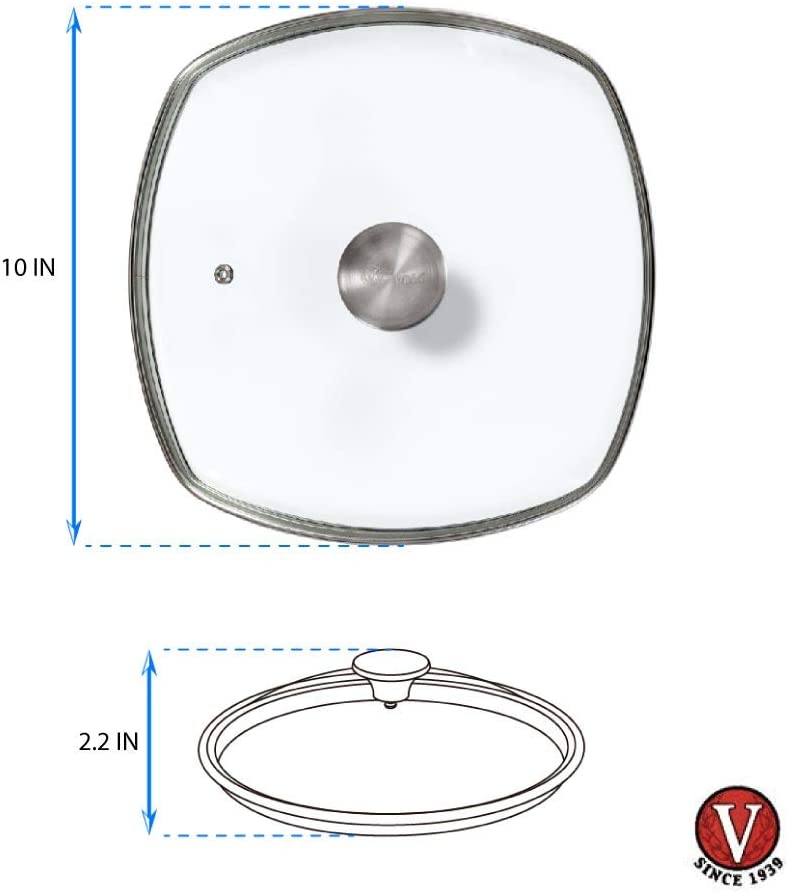 Victoria Cast Iron Victoria Cast Iron Square Grill Pan - 10" x 10"