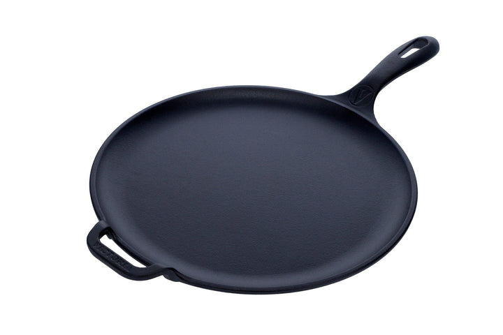 Victoria Cast Iron Victoria Cast Iron Pizza Pan/Comal - 12 inch with Long Handle and Helper Handle