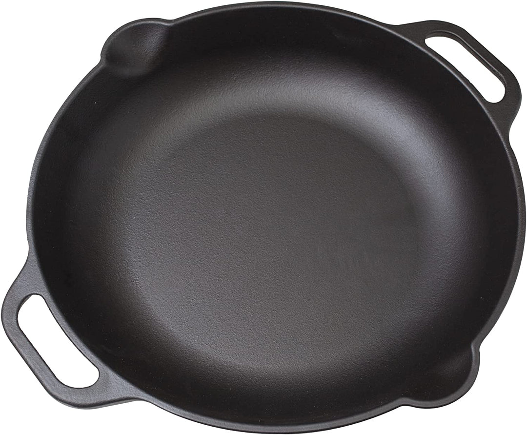 Victoria 14-Inch Cast Iron Wok with Loop Handles, Seasoned with Flaxseed  Oil, Made in Colombia 
