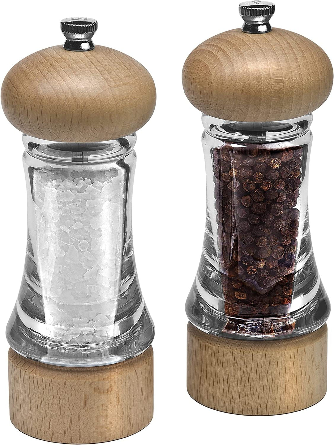 Zyliss Cole & Mason Beech Wood & Acrylic Salt & Pepper Mill Set